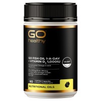 Go Healthy高之源三倍鱼油90颗（含1000iu维生素D）每日一粒